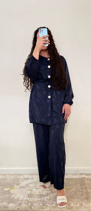 Ropa árabe, conjunto de varios colores y estampado