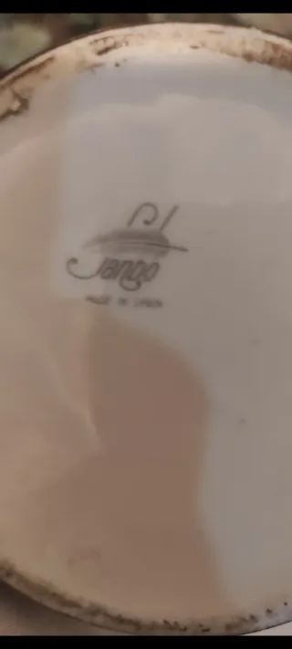 Jarrón de porcelana Jango con escena