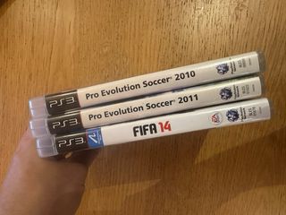 Lote 3 juegos PS3: PES 2010, PES 2011, FIFA 14