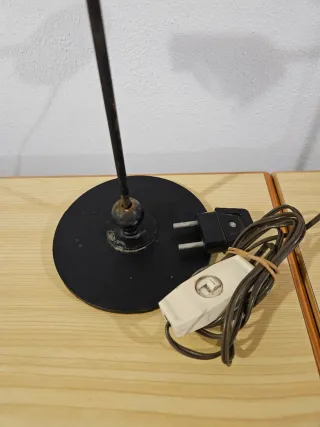 Lampada da tavolo vintage metallo stile industrial