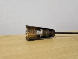 Lampada da tavolo vintage metallo stile industrial