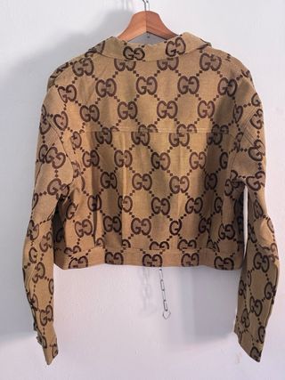 Chaqueta Gucci GG Beige y Marrón