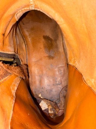 Botines Piel Ante Tabaco Talla 43