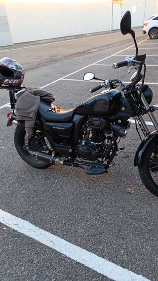 Macbor Rockster Flat 125 Negra