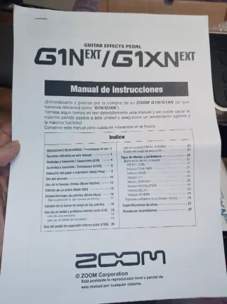 Pedalera Zoom G1XNext Multiefectos Guitarra eléctr