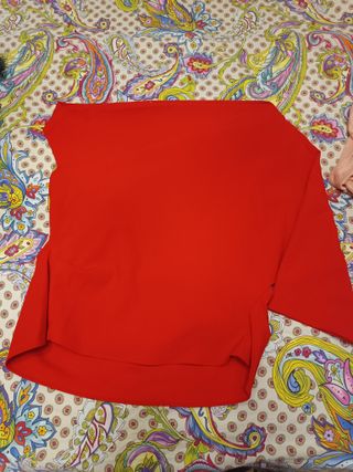 Blusa Zara Roja Talla L