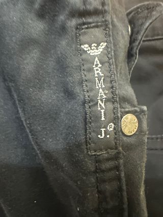 Vaqueros Armani Negros Verano Talla M