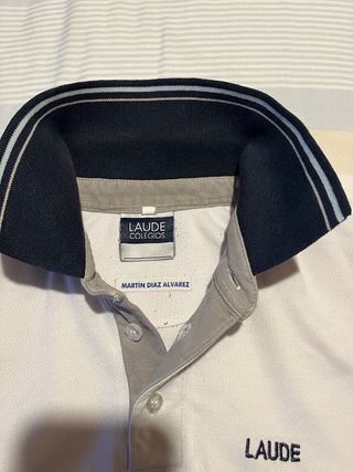 Polo LAUDE Niño Blanco