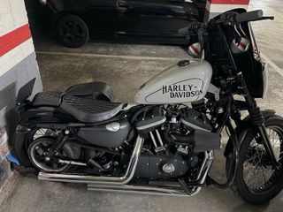 Asiento Doble Harley Davidson Sportster Negro