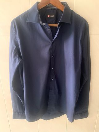Camisa 7Camicie Azul Talla XL