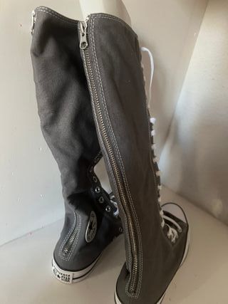 Converse Botas Altas Mujer Grises