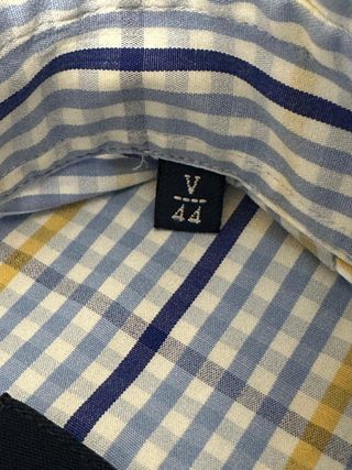 Camisa Massimo Dutti cuadros azul y amarillo