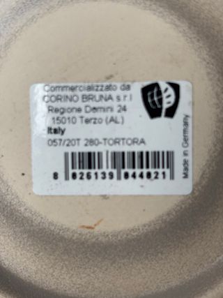 Vaso in ceramica color tortora