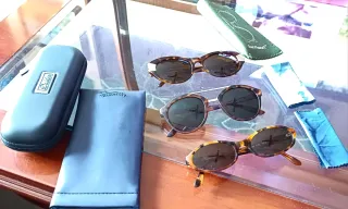 Lote 3 gafas de sol tortuga y doradas