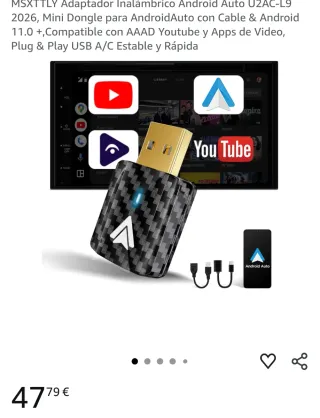 Adaptador Inalámbrico CarPlay Android Auto