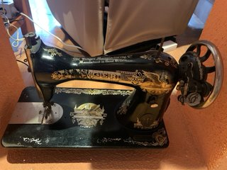 Máquina de coser Singer antigua De 1914
