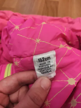 Mono de esquí infantil rosa