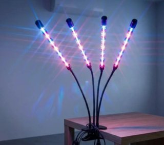 Lámpara LED Cultivo Flexible 4 Brazos