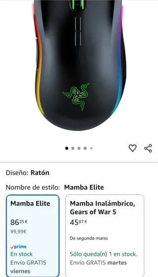 Razer Mamba Elite Gaming Mouse