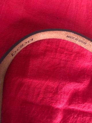 Cinturón BDBA cuero, metal y flecos