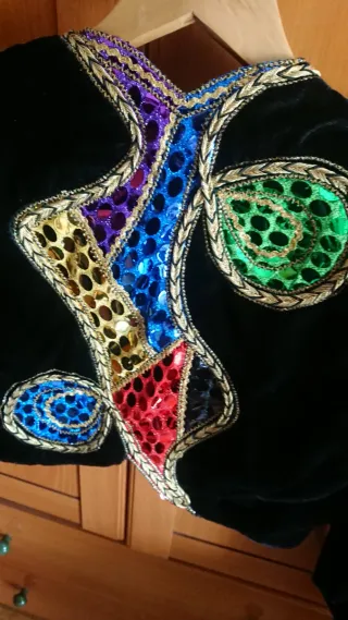 Bolero Terciopelo Lentejuelas Multicolor