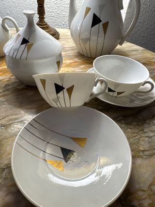 Juego de café de Castro. Sargadelos porcelana