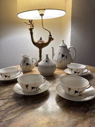 Juego de café de Castro. Sargadelos porcelana