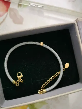 Pulsera rígida acero inoxidable mujer