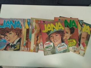 Jana, 9 ejemplares. Revista años 80