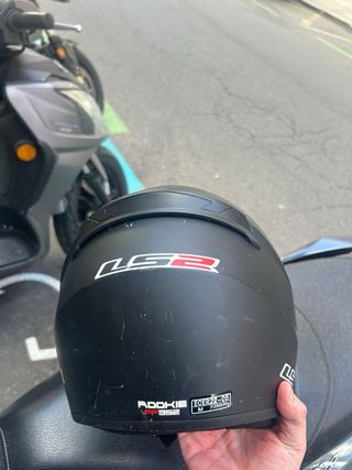 Casco Moto LS2 Rookie Negro Mate