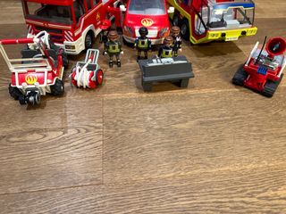 Playmobil Parque Bomberos con Figuras y Vehículos
