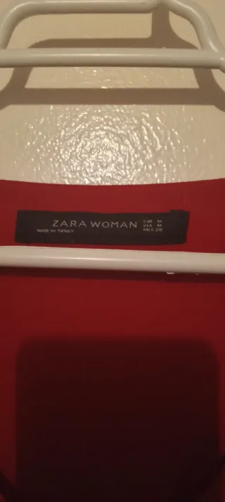 Camisa Zara Roja Talla M