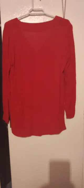 Camisa Zara Roja Talla M