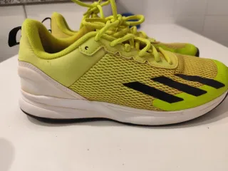 Zapatillas Adidas Tenis Verdes y Amarillas