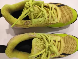 Zapatillas Adidas Tenis Verdes y Amarillas