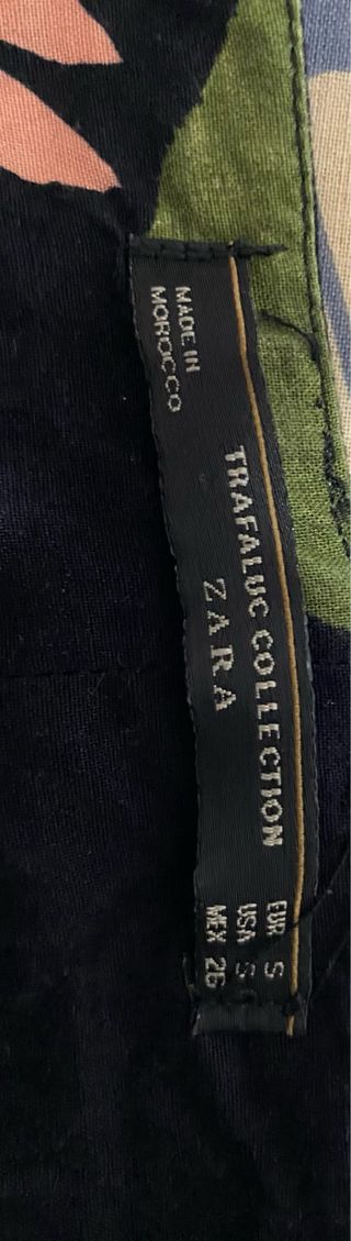 Vestido Verano Floral Negro y Verde