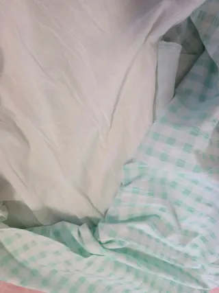 Vestido Zara cuadros verde S