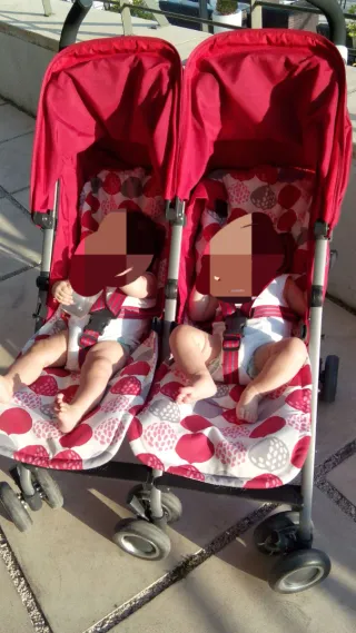Cochecito Gemelar Cybex + Fundas