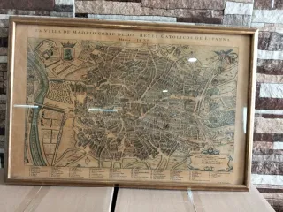 Mapa antiguo Villa de Madrid 1635