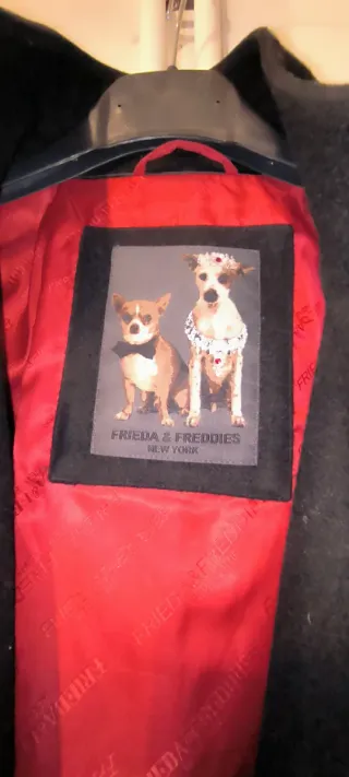 Abrigo Frieda Freddies Mujer Negro Rojo