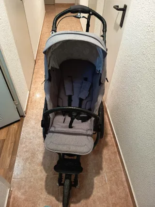 Carro de bebé running gris