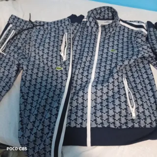 Conjunto Chándal Lacoste Azul y Blanco