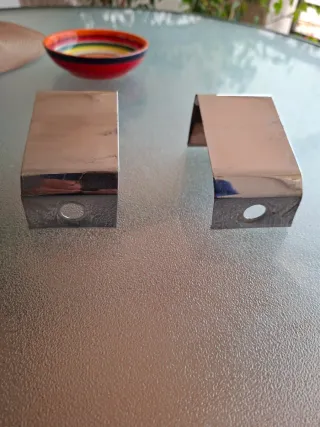 Remates Cromados Parachoques Trasero BMW E12