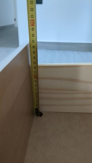 Mueble buró bureau Idimex Gomes color blanc/madera