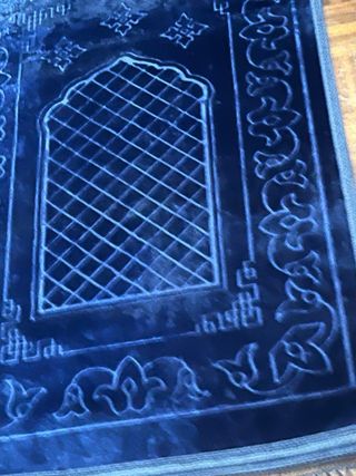 2 Tappeti Velluto Blu Nuovi 120x72