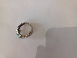 Anillo Dama Esmeralda Plata