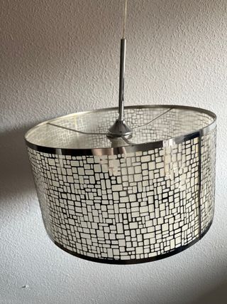 Lámpara de techo moderna plateada