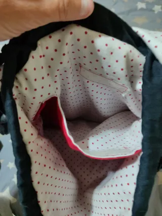 Mochila negra mujer