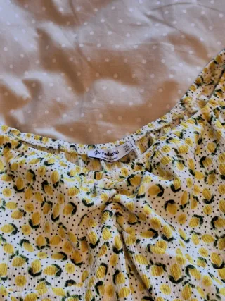 Vestido amarillo limones talla M