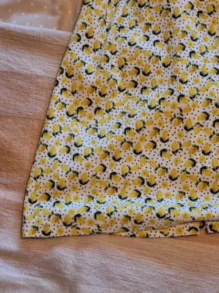 Vestido amarillo limones talla M